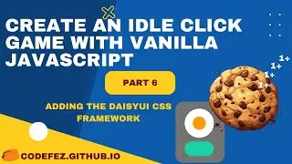 Cookie Clicker game - Vanilla #jsCourse - Part 6 - Adding a CSS Framework and Navbar