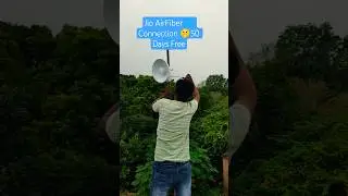 Jio AirFiber🌐 Connection 🤫50 Days Free trial #airfiber #jio #w8fi #wifibooster #technology