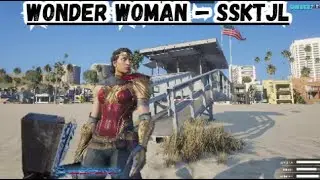 WONDER WOMAN(SSKTJL) ADD ON PED:GTA V GAMEPLAY#wonderwoman #ssktjl #gtav #gtavmods #gtavrp #dccomics