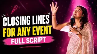 BEST Closing Lines for Any Event: Full Anchor Script || #anchoringtips #eventhost  #ClosingLines