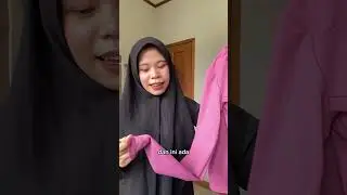 Unboxing baju olahraga buat hijabers || #bajuolahragawanita #atasanpink #unboxingvideo #ootd #timele