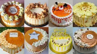 🥳Birthday Cake Photo/Butterscotch Cake Recipe/Butterscotch Cake Design/Birthday Cake Recipe#ideas