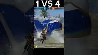 1 V 4 CLUTCH 😎 POV - GOD😡#insanegamer  #shorts #freefiregaaraff #freefire