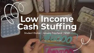 FIRST Student Paycheck of 2026 | Low Income Budget & Cash Stuffing🤍