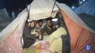 Azadi march camps in Islamabad