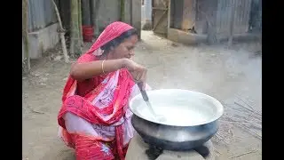 Village Food | Delicious sweet Payesh recipe is cooked by grandmother for Eid