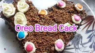 10 Minute Bread Cake With Oreo || Bread Cake Recipe Without Oven ||#breadcake#