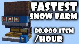 Automatic Fastest Snow Golem Farm Tutorial (80.000 Item/h)