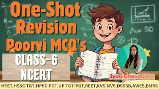 HTET || ENGLISH NCERT || Class-6 POORVI ONESHOT Revision MCQ's || Jyoti Chaudhary