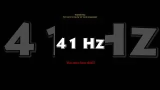 41 Hz_Sine wave #shorts