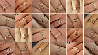 Letest Gold ring designs for female beautiful engagement gold ring design for girls 💯..