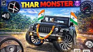 Modified Mahindra Thar Gameplay 🚙 | Indian Cars Extreme Driving Game