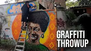Todo aquí tiene GRAFFITI | Throw Up en segundo piso
