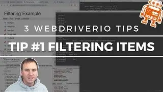 3 WebdriverIO Tips: Filtering Items (Tip #1)