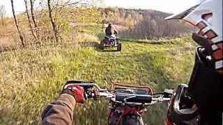 YAMAHA TRI Z CHASING BANSHEE GO PRO pov from tri z
