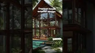 TROPICAL HOUSE EXTERIOR DESIGN #3DVilla #3dmodern #tinyhome #usadesigner #3d #phdesigner #3dhouse