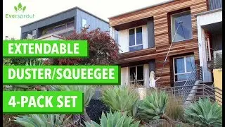 EVERSPROUT Extendable Duster/Squeegee 4-PACK Set