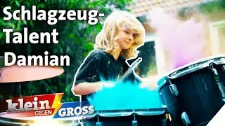 Damian (9) hat das (Schlag-)Zeug zum großen Rockstar! | Klein gegen Groß