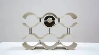 Home countertop wave wine rack wood wine storage stand table top wine bottle holder