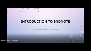 Introduction to EndNote