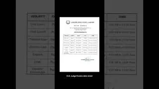 Civil Judge exams Datesheet 2024 #judge #lawyer #highcourt #lawstudent #blackcoat #supremecourt