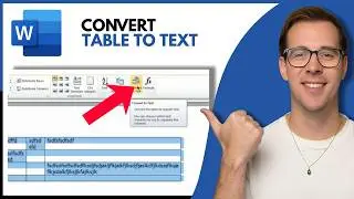 How to Convert Table to Text in Word (Step By Step)