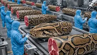 AI technology exposed The real process of raising pythons for meat and skin