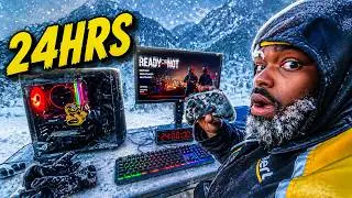 I Built a Gaming Setup in the Freezing Cold! (What Was I Thinking? 😂)