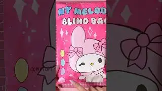 my melody blind bag 🎀 #sanrio #kawaii #asmr #diy #craft #papercraft #blindbag #unboxing #hellokitty