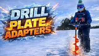 Connecting a drill plate to a RAZR Ice Auger (walkthrough: parts and install).
