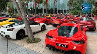 Arrival to Lou Hei 2020   Ferrari Owners Club Singapore 🐴
