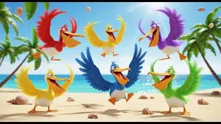 Five Little Pelicans Flap Flap Flap | Nursery Rhymes for Kids & Baby Songs