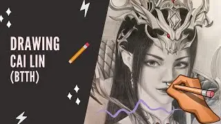 Medusa (Cai Lin) Fanart Timelapse | Full Drawing from Sketch to Final