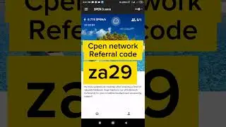 Cpen network referral code. cpen mining apps referral code