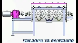 Ribbon Blender Mixer Animation