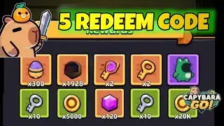 Capybara Go! 5 Redeem Code | New Capybara Go Gift Codes 2024 | Capybara Go Gameplay