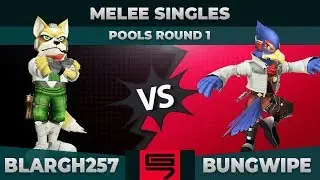 blargh257 vs Bungwipe - Melee Singles: Pools R1 Winners Quarterfinals - Genesis 7 | Fox vs Falco