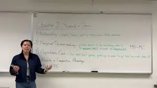 Scarcity, Opportunity Cost, & The PPF