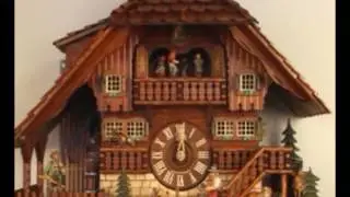 Adolf Herr Cuckoo Clock   The Hunter and the Wood Chopper   8 day with music   Nr  AH 8401 8TMT