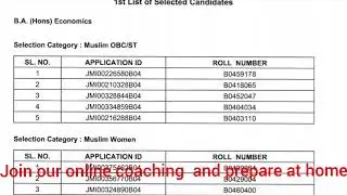 BA ECONOMICS(H)/BBA/B.COM.RESULT & CUTOFF ANALYSIS, seats/fee, spot registration2020 JAMIA entrance