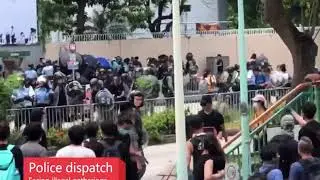 TextToMp3 News: A clash occurred in Tin Shui Wai, Hong Kong. Police deployed tear gas to disperse