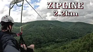 Die längste Zipline in Tschechien | 2,2KM | UNIQUE ZIPLINE | Klíny, Tschechien