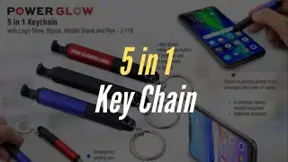 EP211: Multiutility 5 In 1 Keychain With Logo Glow