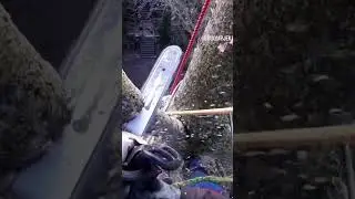 Grote tak afvangen met de rode lijn door de bolder