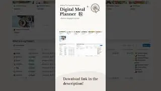 Introducing our Meal Planning & Recipe Book NOTION Template 🍴  #shorts #notion #notiontemplate