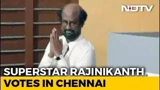 Rajinikanth Votes In Chennai In Second Phase Of Lok Sabha Elections