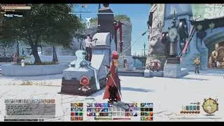 [Final Fantasy XIV] A bard performing 