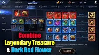 MIR4 Combine Legendary Spirit Treasure & Dark Red Flower