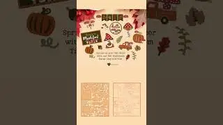 Spruce Fall Decor SVG | Laser Cut Files | SVG files