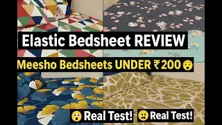 Messho Bed Sheet 200/-  | Fitted Bed Sheet Haul/Real Quality Check 💯